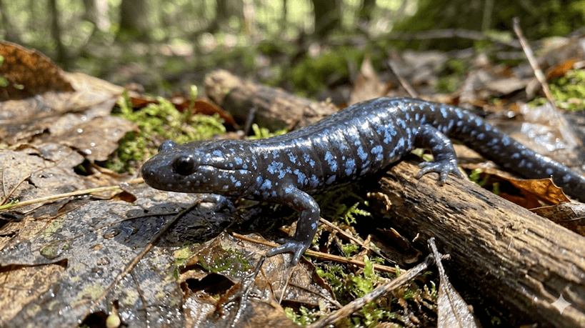 Blue-Spotted Salamander